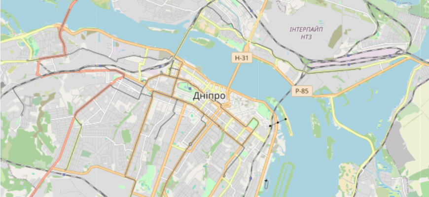 Мапа міста Дніпро