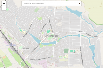Мапа міста Апостолове