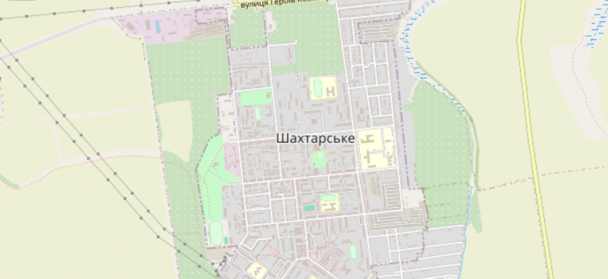 Мапа міста Шахтарське