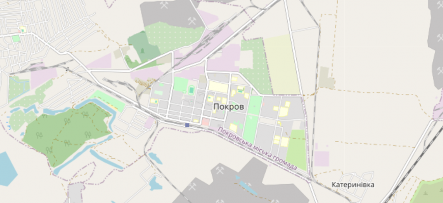 Мапа міста Покров