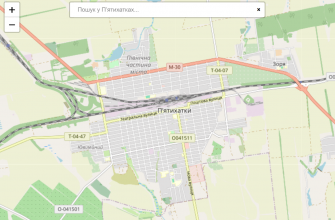 Мапа міста П’ятихатки