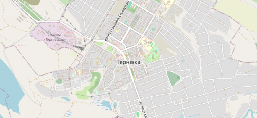 Мапа міста Тернівка