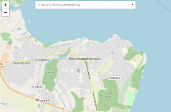 Мапа міста Верхньодніпровськ